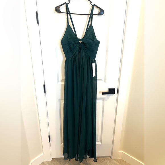 Azazie Women’s Bridemaids Dress, Pine Color, Size 4 Small, Bridesmaid Formal - Picture 10 of 16